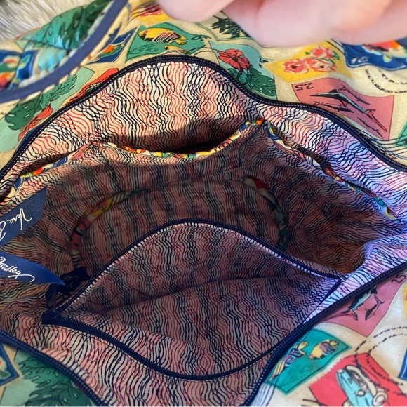 NWT Vera Bradley Cuban Stamps Glenna Shoulder Bag - Picture 7 of 16